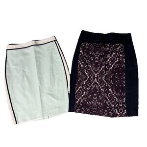 Club Monoco Womens Skirt Lot Size 00 Preppy Office Work